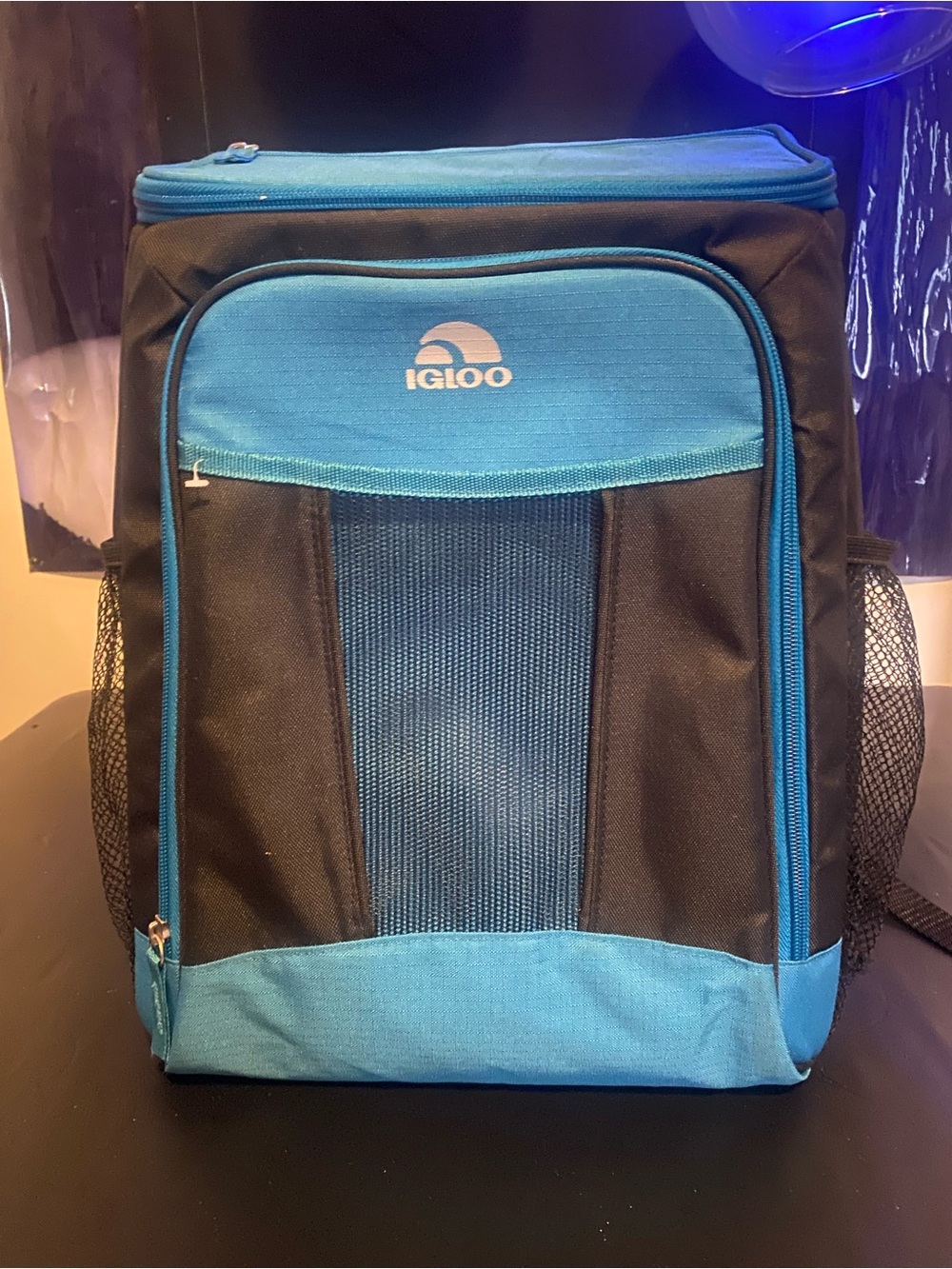Igloo Blue and Black Insulated Backpack Cooler